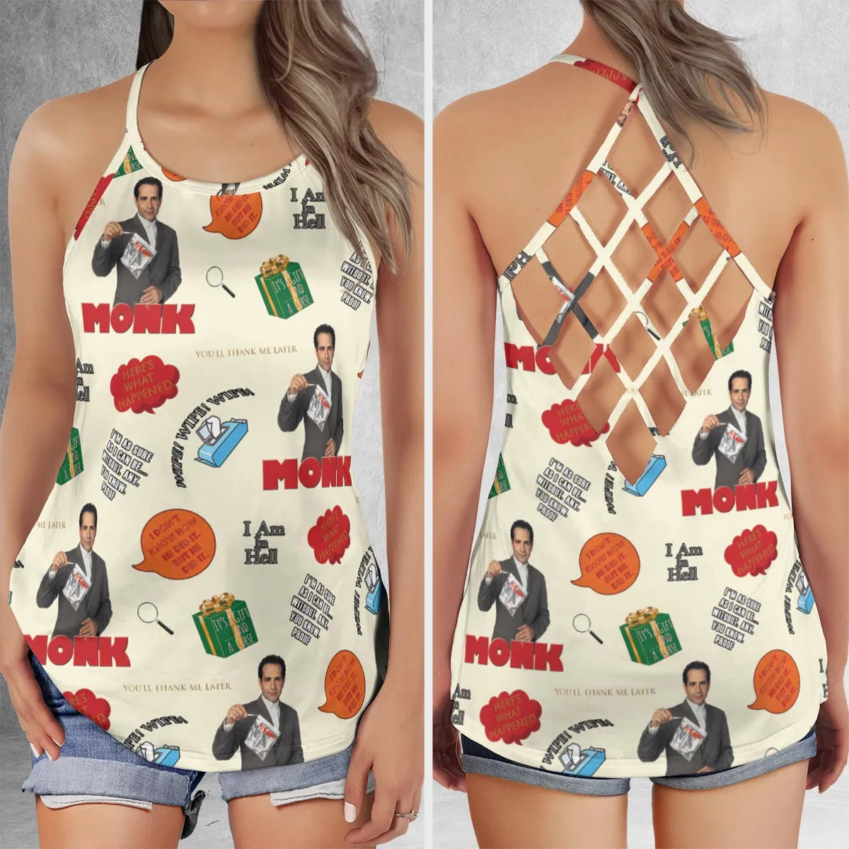 Criss Cross Tank Top - DQEN1NK9