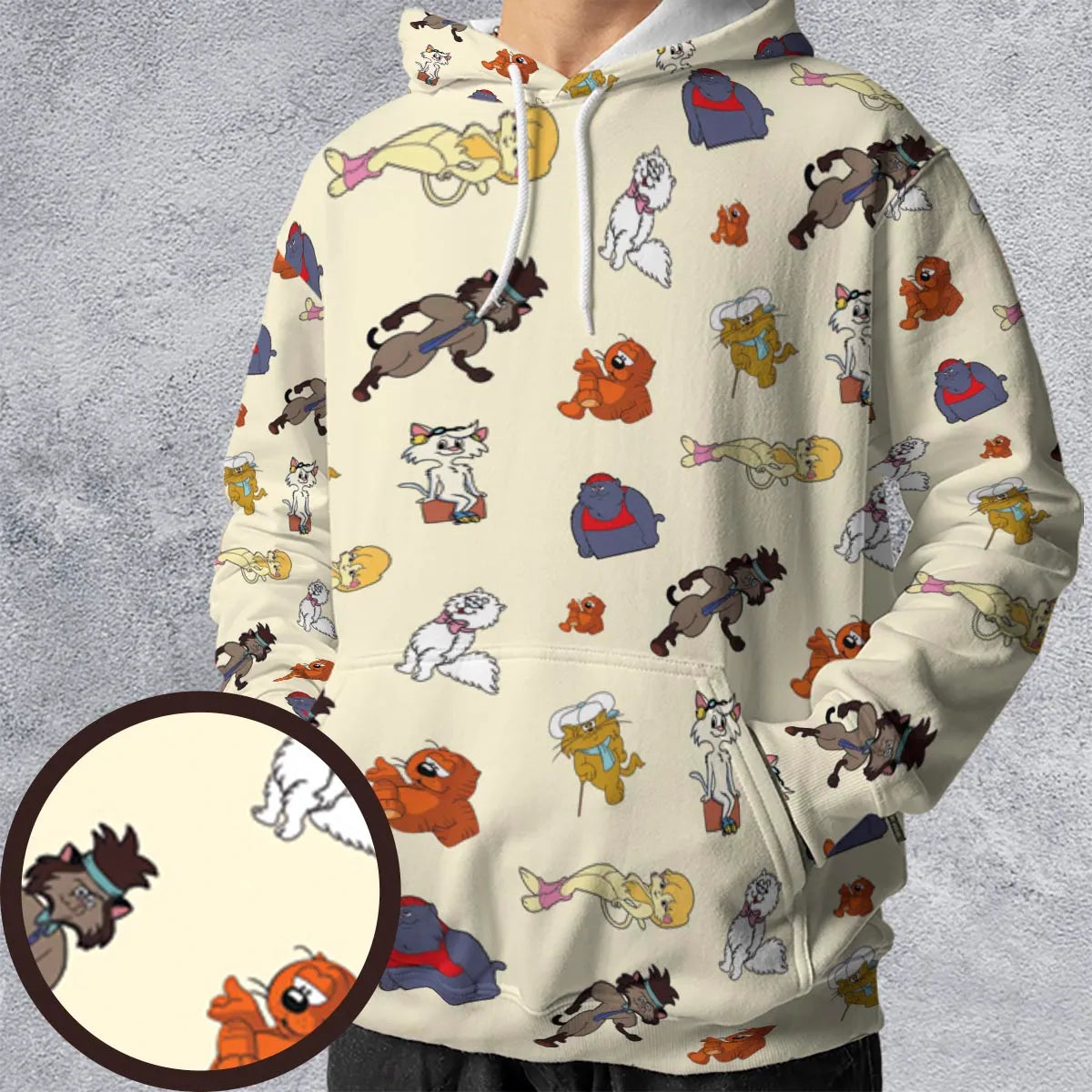 All-over Print Hoodie - 2XB41BJR