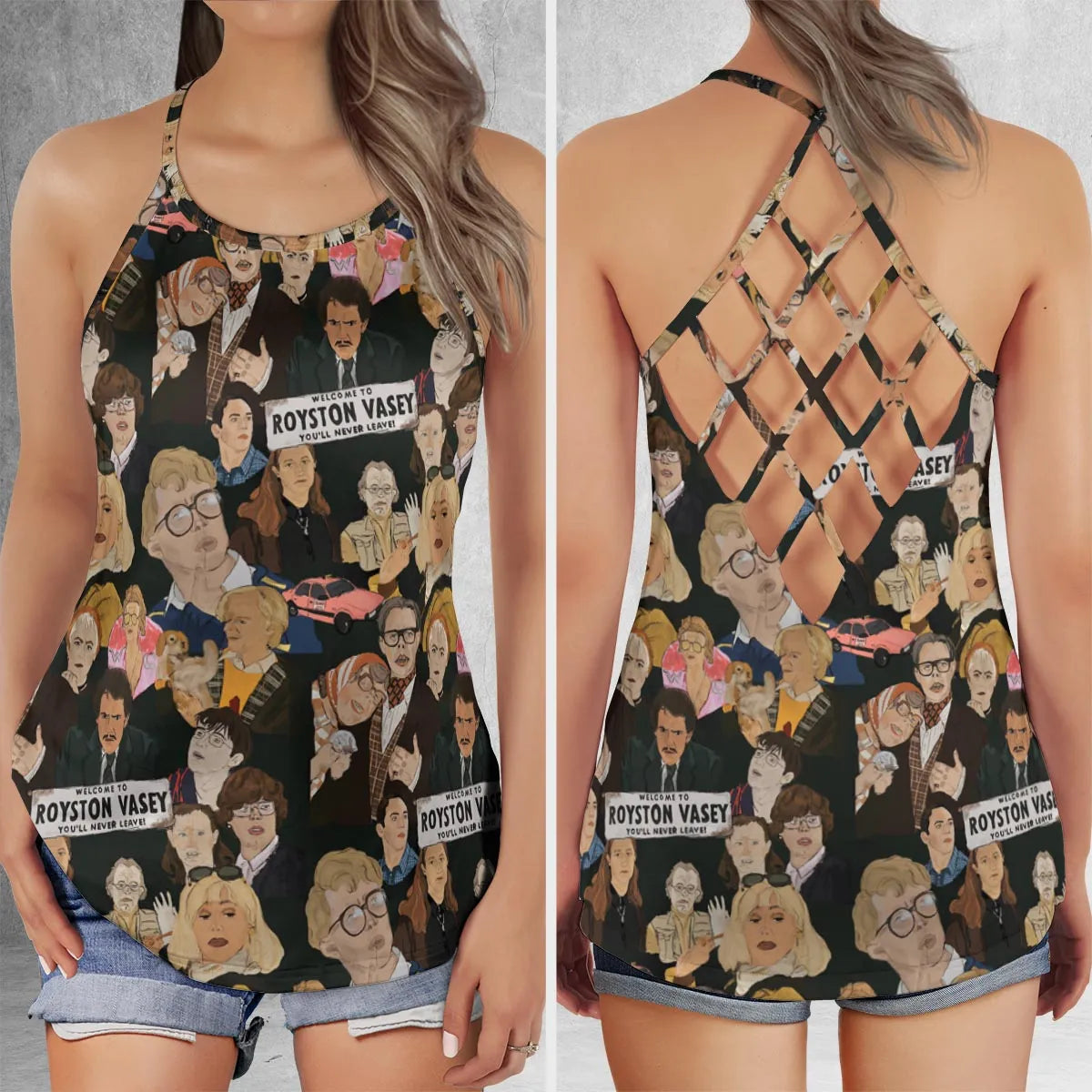 Criss Cross Tank Top - 83R8HXL3