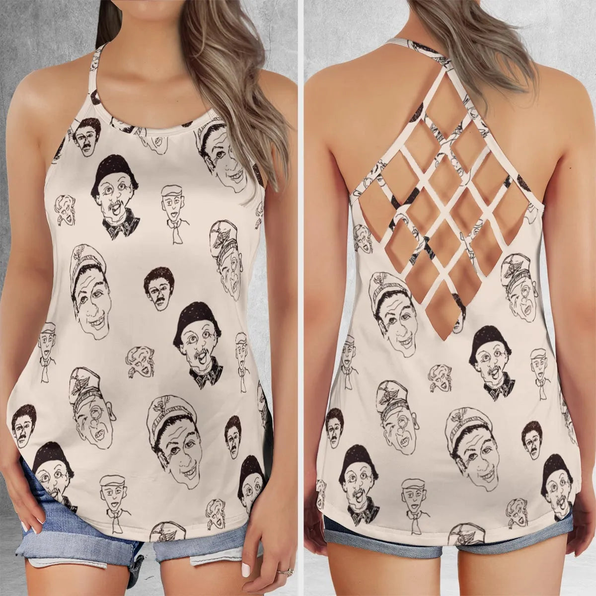 Criss Cross Tank Top - RSULME29