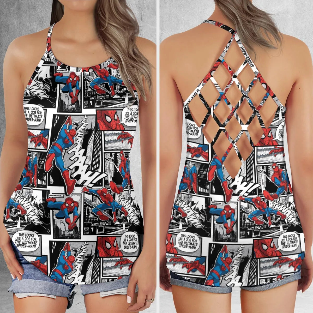 Criss Cross Tank Top - 6WRF4MPQ