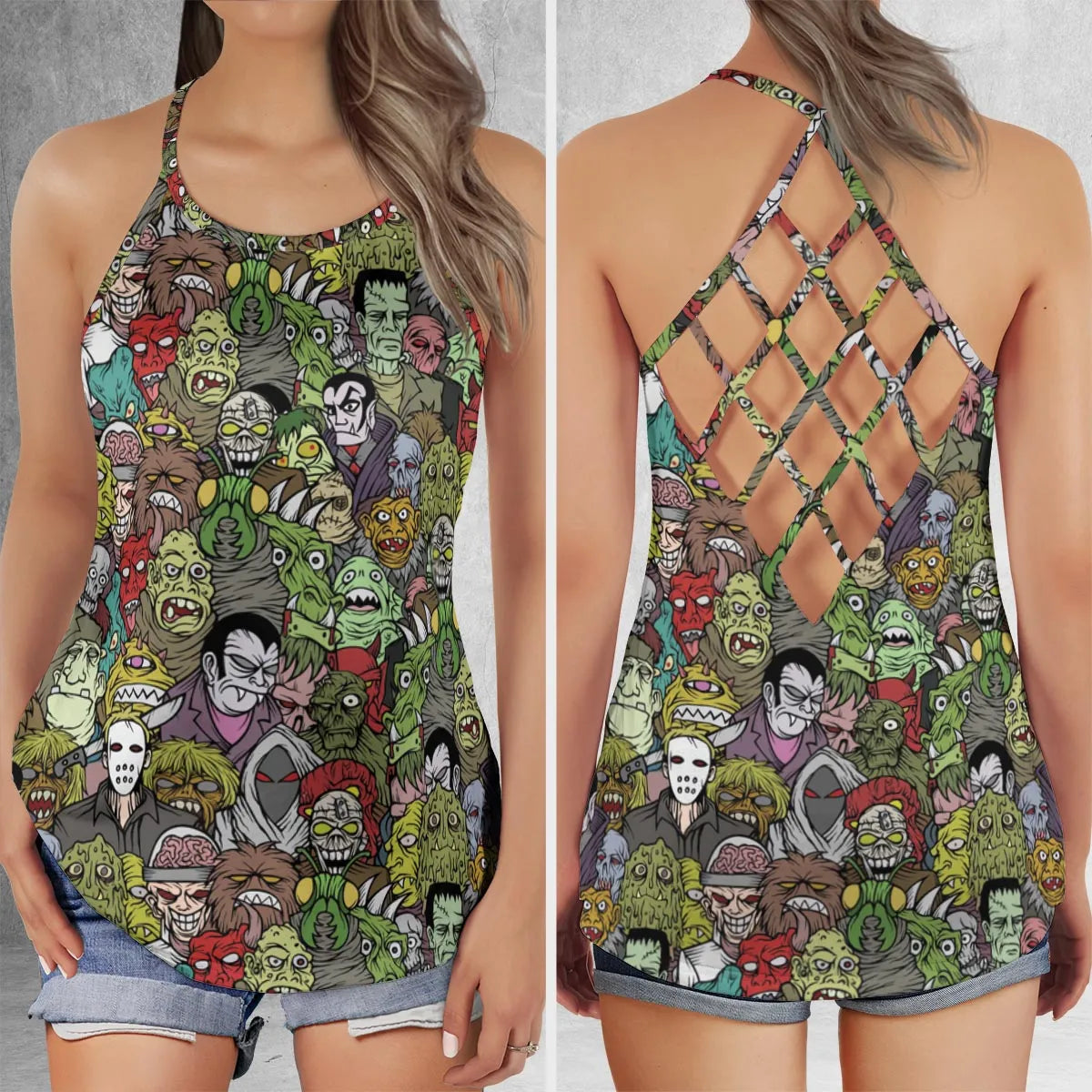 Criss Cross Tank Top - QYCYG965