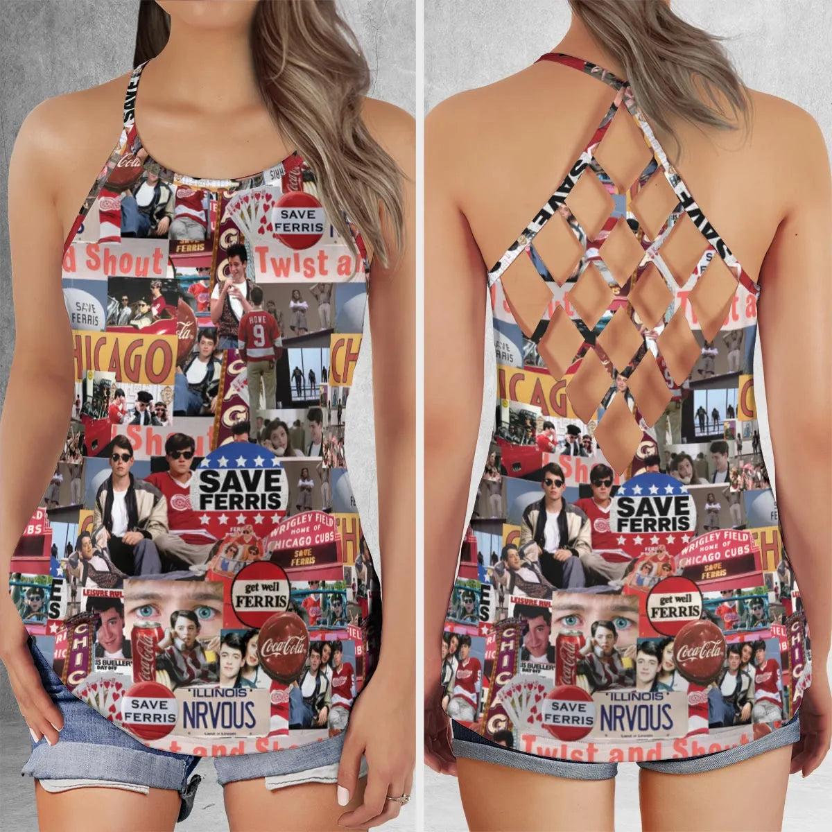 Criss Cross Tank Top - HCT5GNV6
