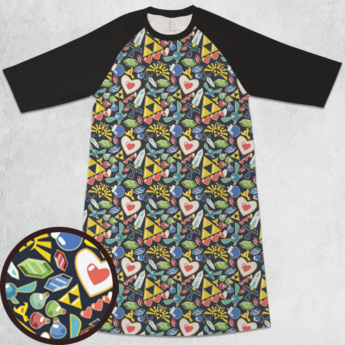 3/4 Sleeve Raglan Dress - 3XUA5NVP