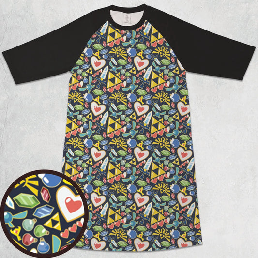 3/4 Sleeve Raglan Dress - 3XUA5NVP