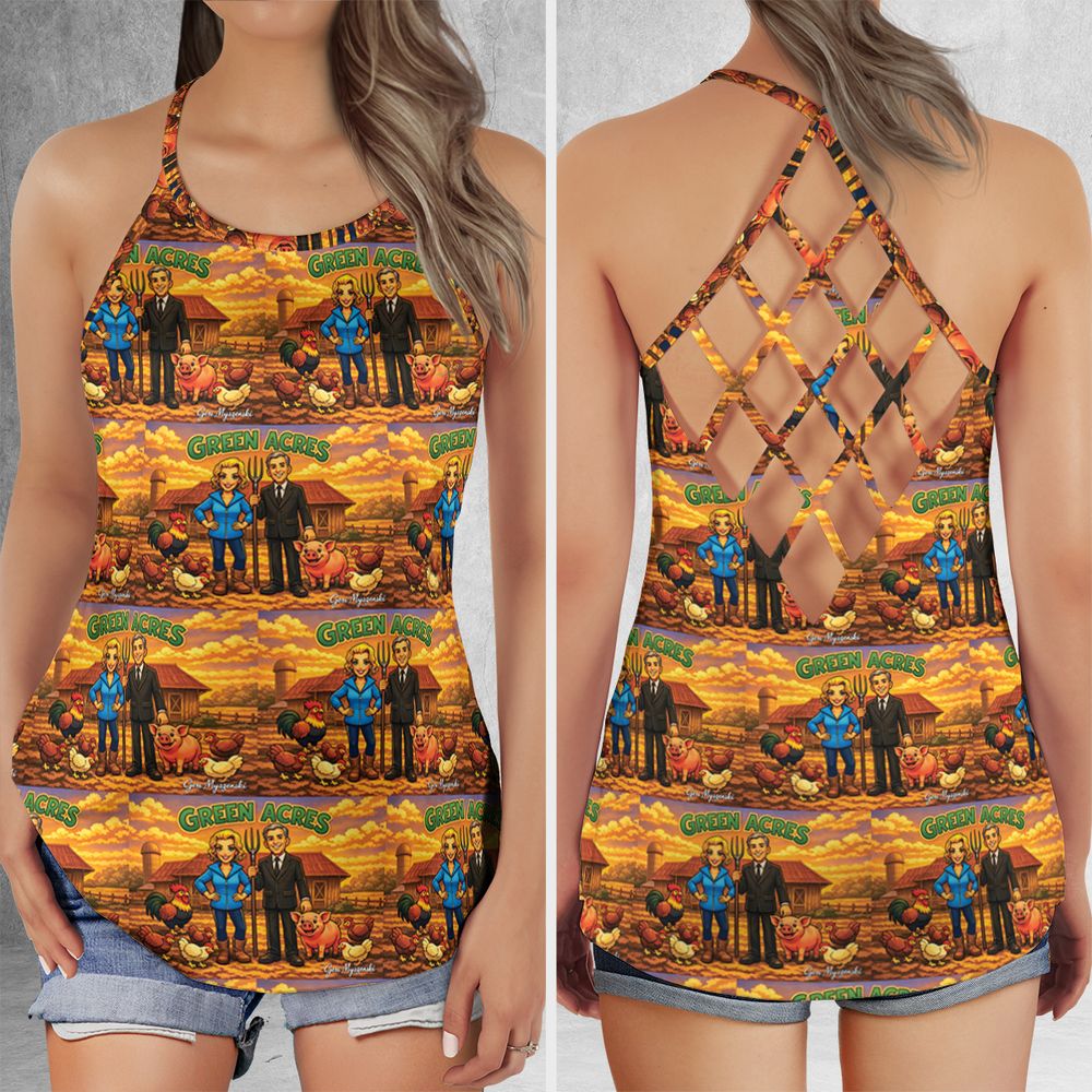 Criss Cross Tank Top - U858XPMJ -  - 1
