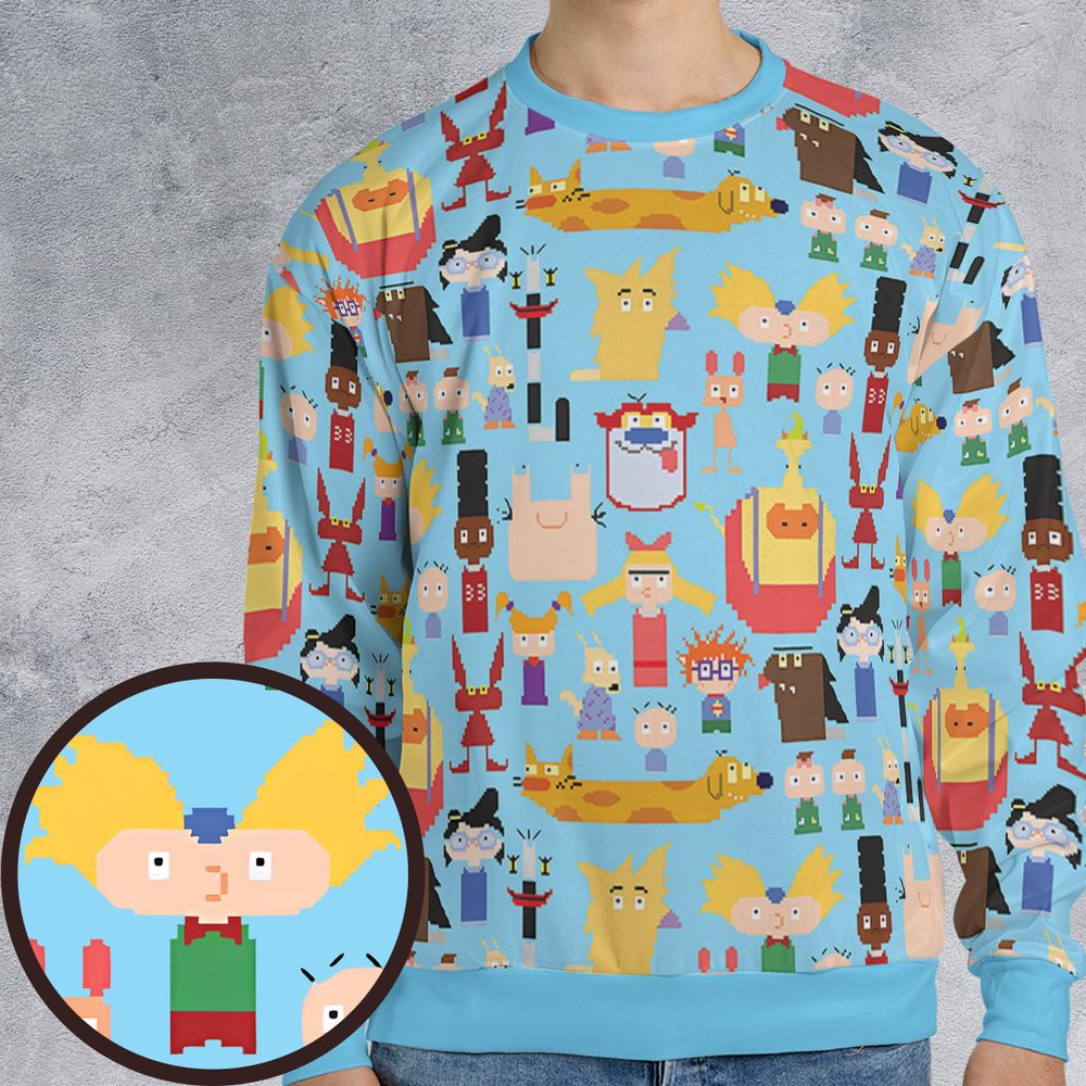 All-over Print Sweatshirt - DP66Y9EW -  - 1