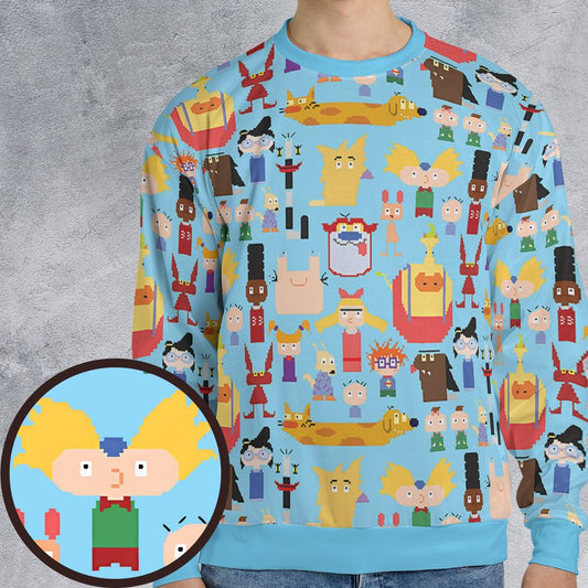 All-over Print Sweatshirt - DP66Y9EW -  - 1