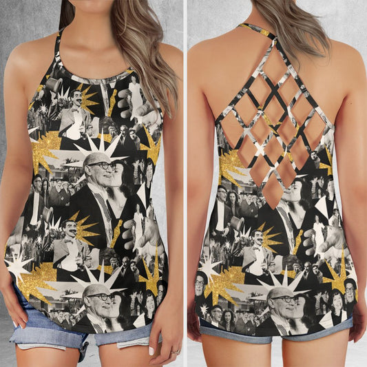Criss Cross Tank Top - YKTC6QFX -  - 1