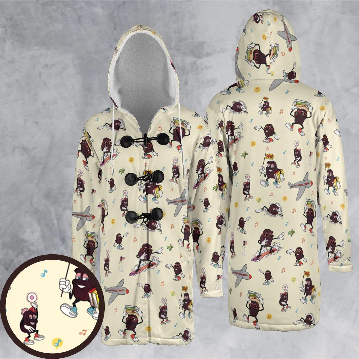 Hooded Cloak Coat - 15JN7BSS