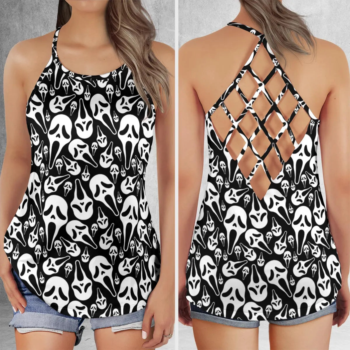 Criss Cross Tank Top - 7LUMTFRF