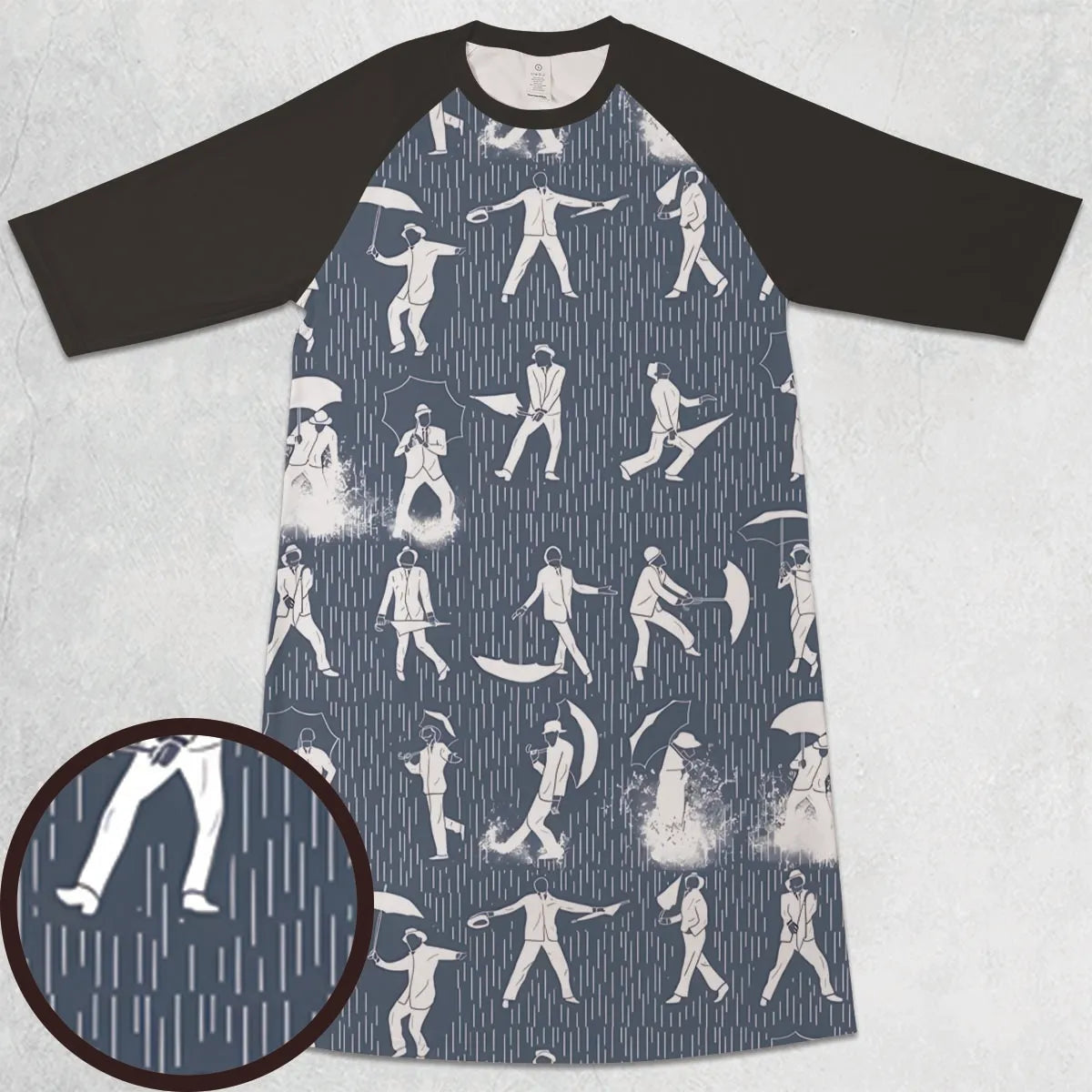 3/4 Sleeve Raglan Dress - Q852UTC4