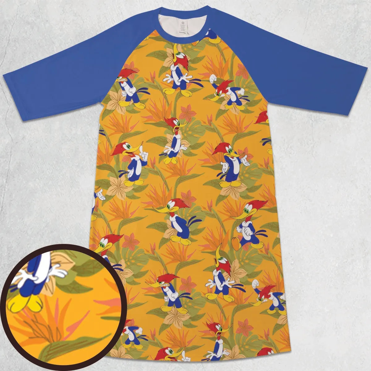 3/4 Sleeve Raglan Dress - N2JCC2L6