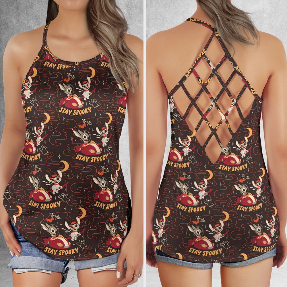 Criss Cross Tank Top - ZSGXYRTM -  - 1
