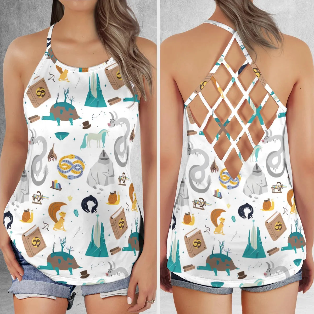 Criss Cross Tank Top - CRNMZJ61