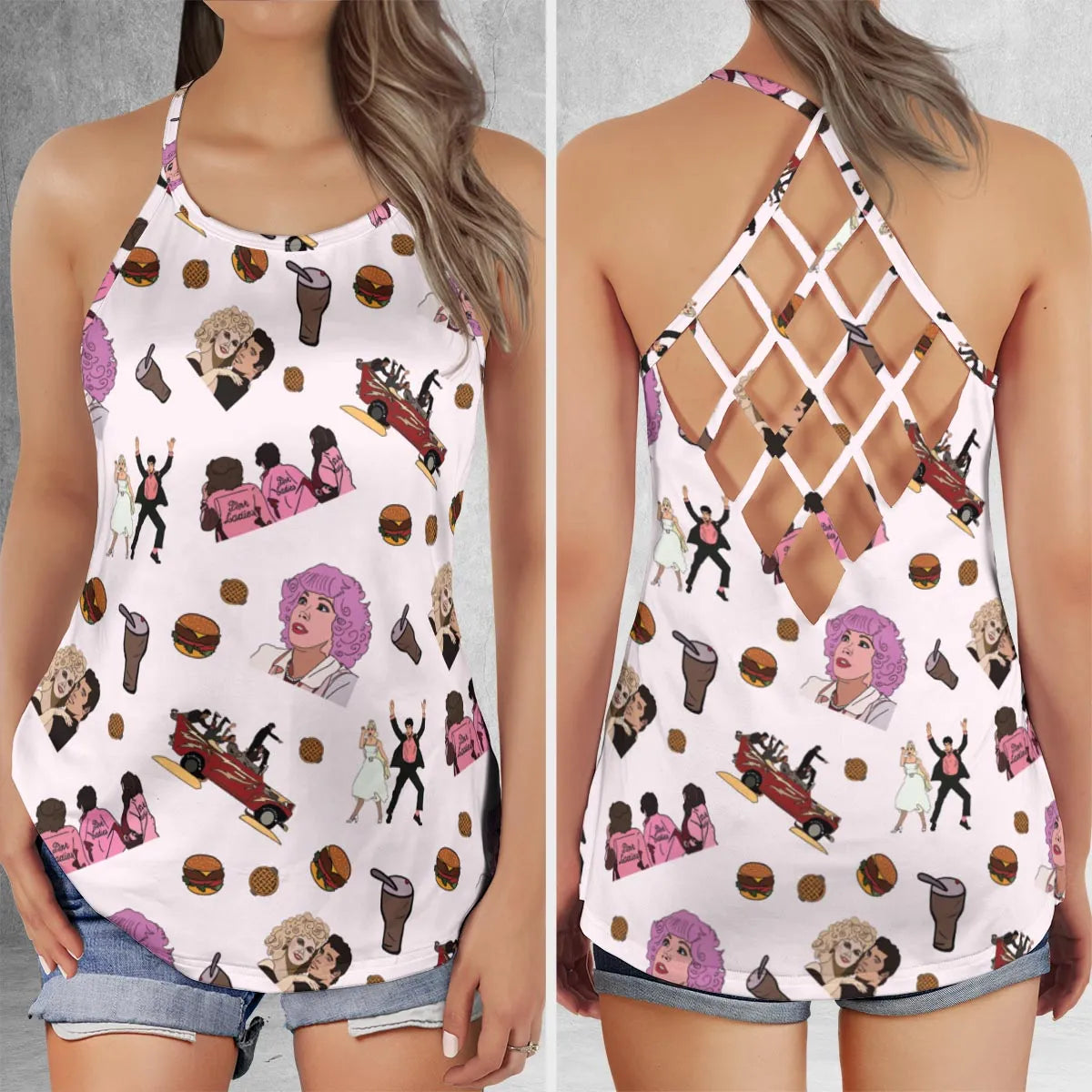 Criss Cross Tank Top - 4N6JE761
