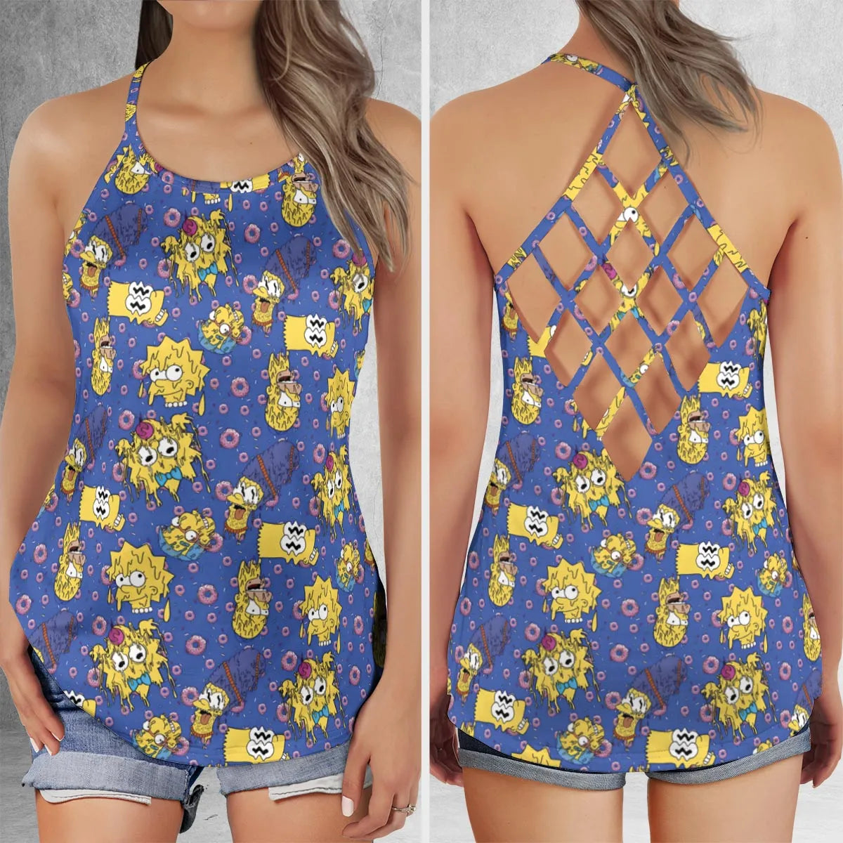Criss Cross Tank Top - DT7BPLSU