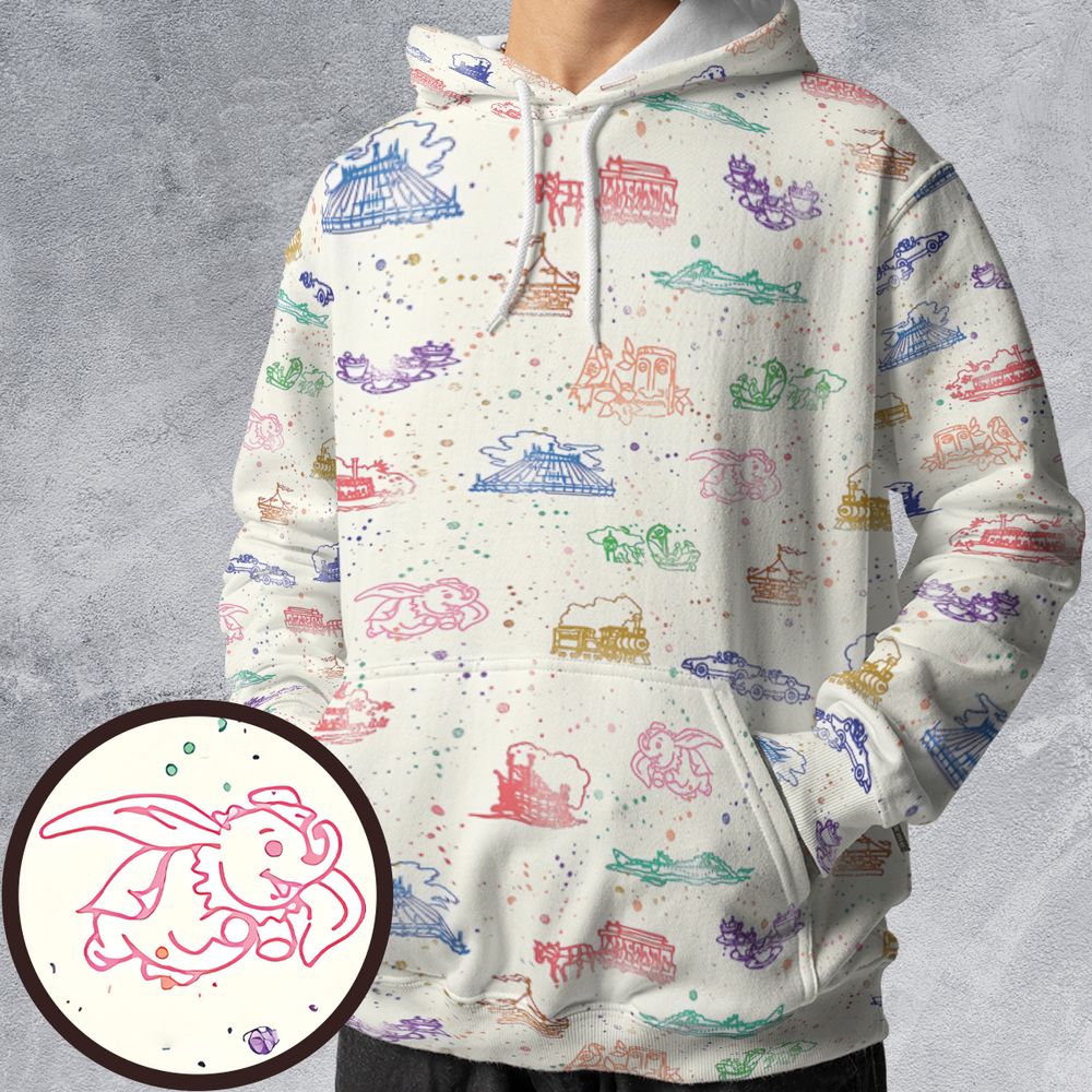 All-over Print Hoodie - W4GC2SA3 -  - 1