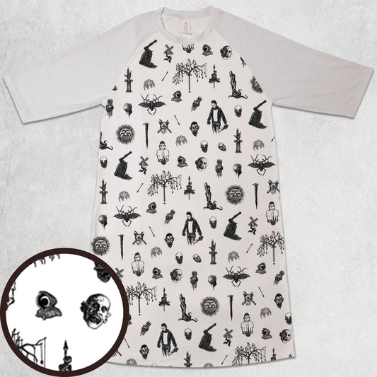 3/4 Sleeve Raglan Dress - NQ8E3NRY