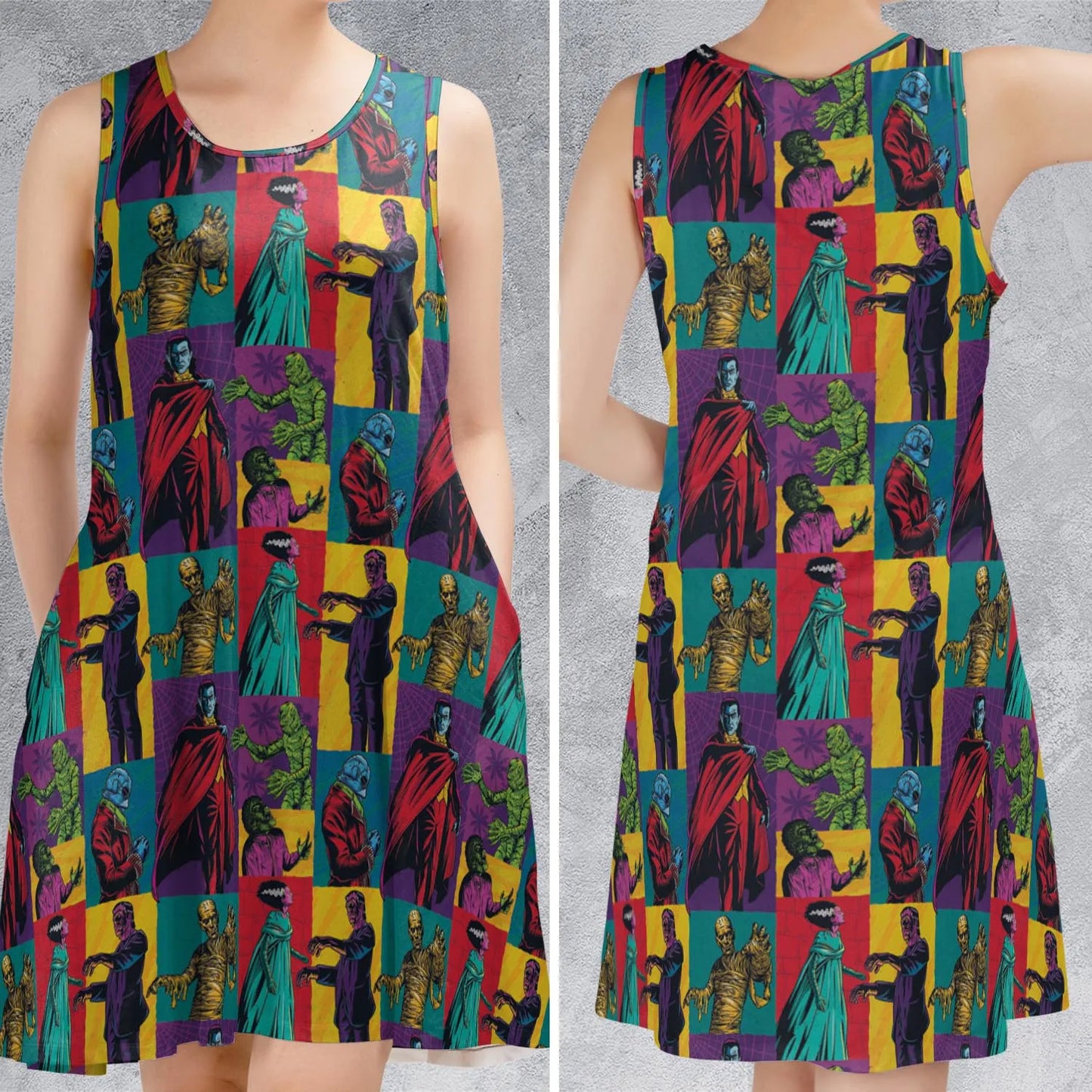 Sleeveless Dress - HBJ3Q72U