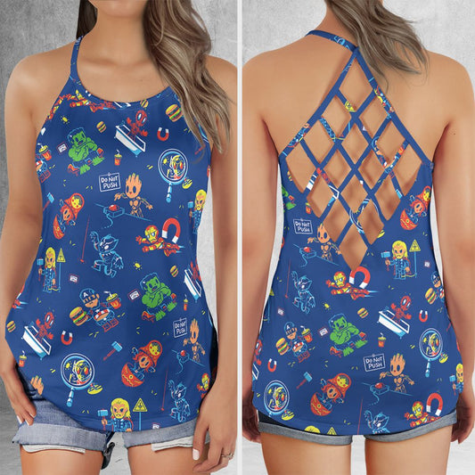 Criss Cross Tank Top - ASWZ6VTK -  - 1