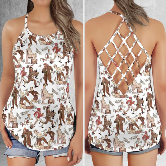 Criss Cross Tank Top - T3KV7S25 -  - 1