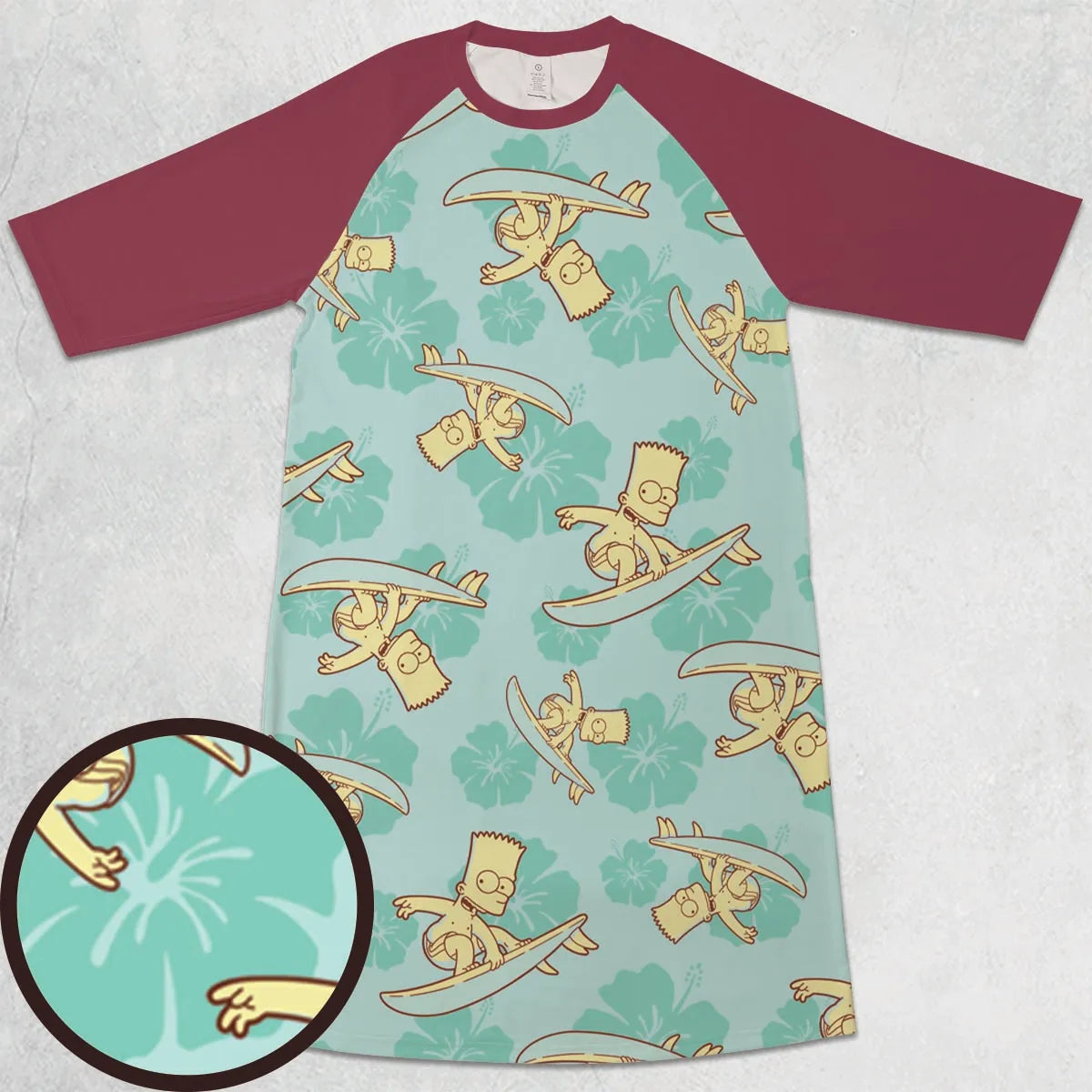 3/4 Sleeve Raglan Dress - 3DPHCU3L
