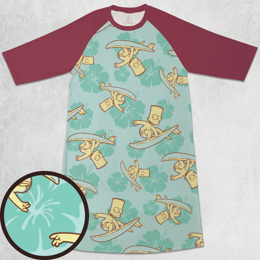 3/4 Sleeve Raglan Dress - 3DPHCU3L