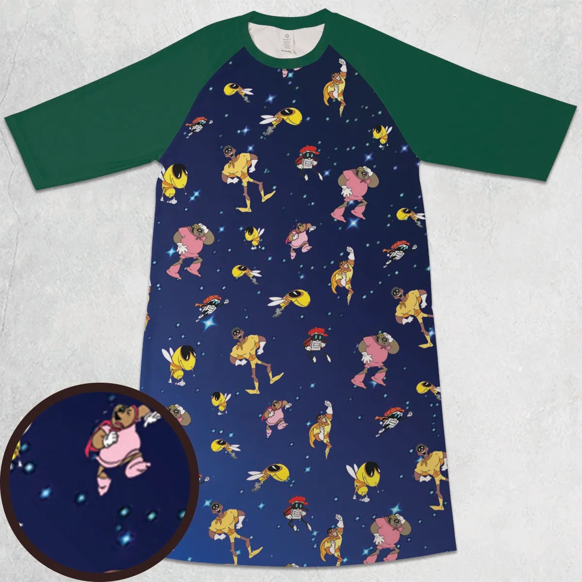 3/4 Sleeve Raglan Dress - QH8Z7XYX