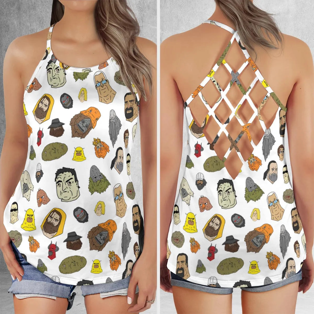 Criss Cross Tank Top - EBJ3Y37W