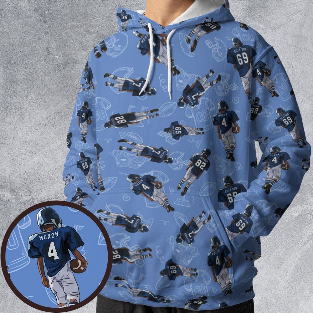 All-over Print Hoodie - J9J82PMD -  - 1