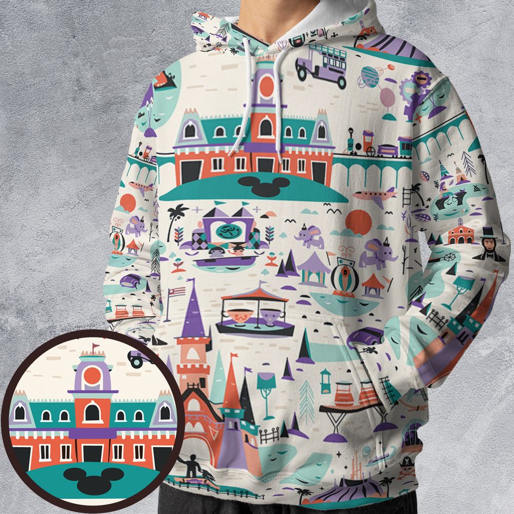 All-over Print Hoodie - V9NEHE3N -  - 1