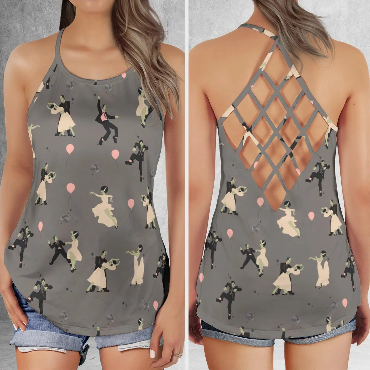 Criss Cross Tank Top - 3EQ1UHEH