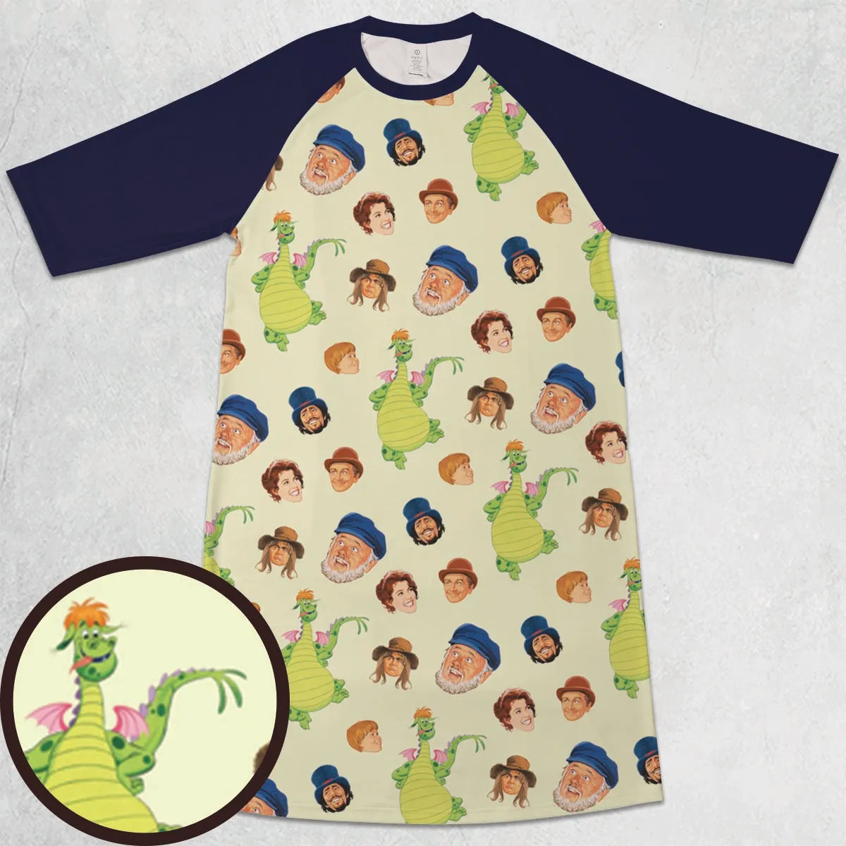 3/4 Sleeve Raglan Dress - 4NVXMBLW
