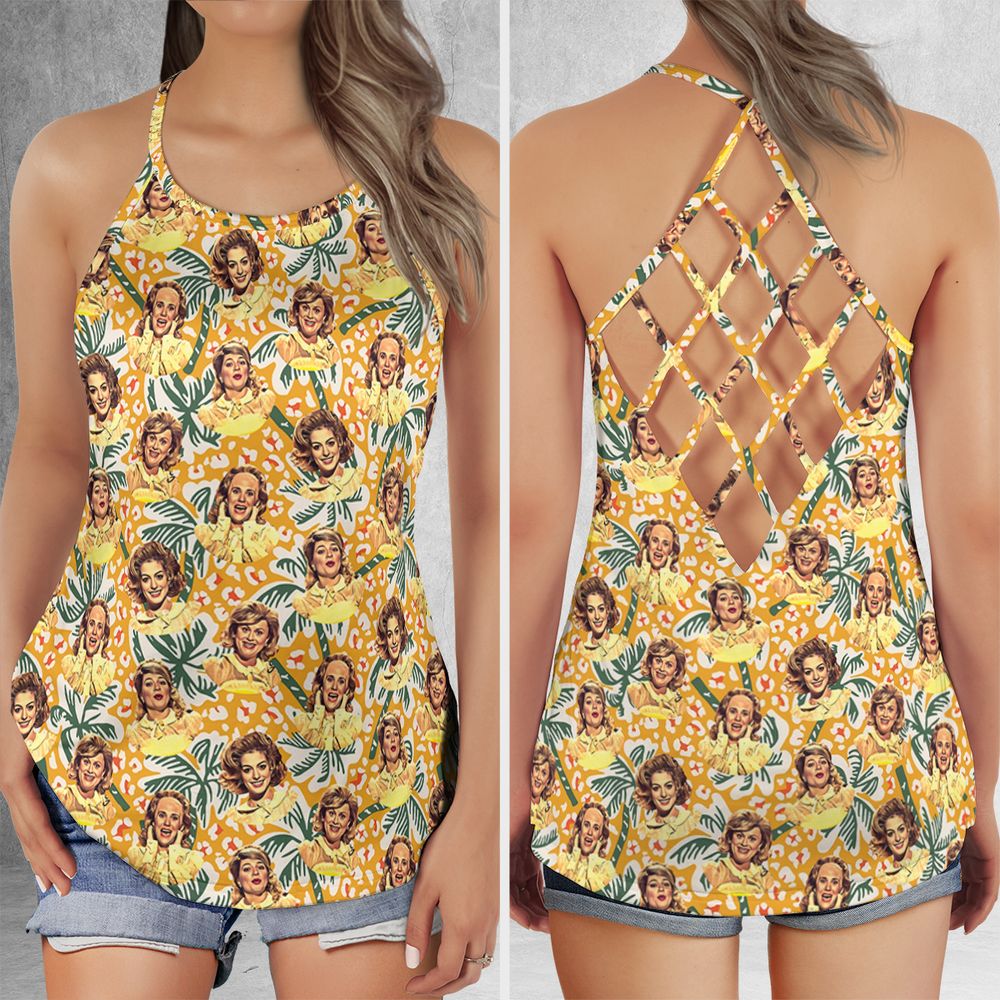 Criss Cross Tank Top - GF1TJS7Q -  - 1