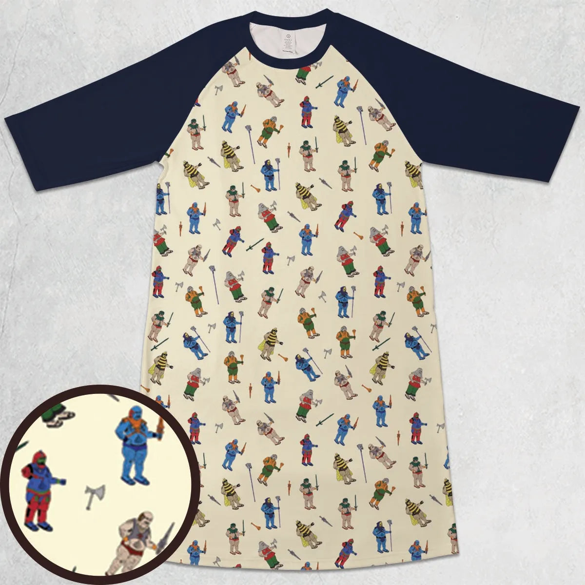 3/4 Sleeve Raglan Dress - 9BQ89962