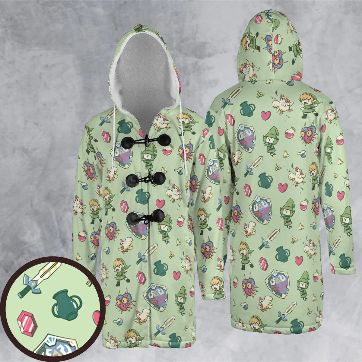 Hooded Cloak Coat - GNBK7PVY