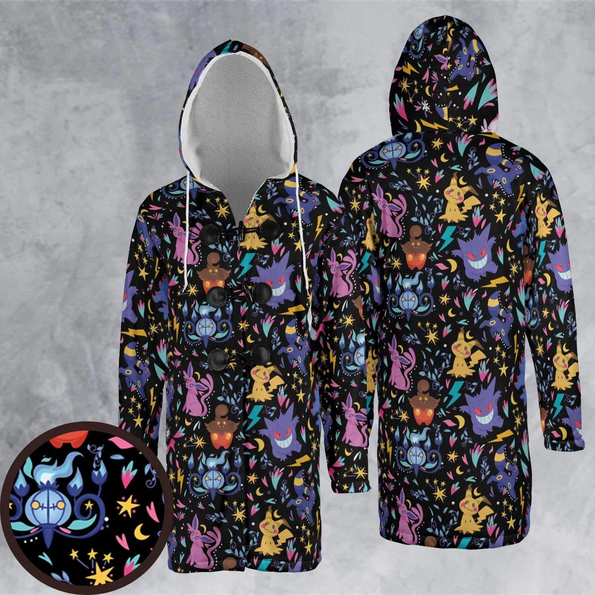 Hooded Cloak Coat - 55A67J65
