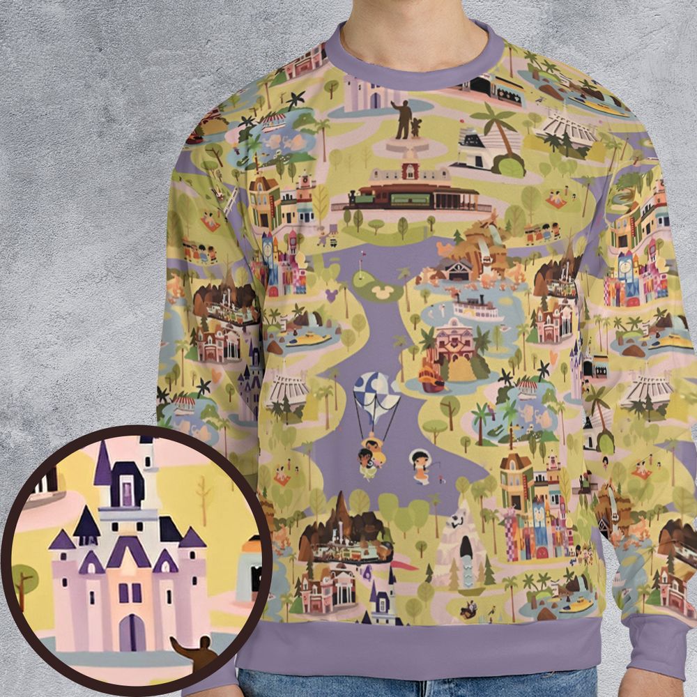 All-over Print Sweatshirt - TQ1N91M9 -  - 1
