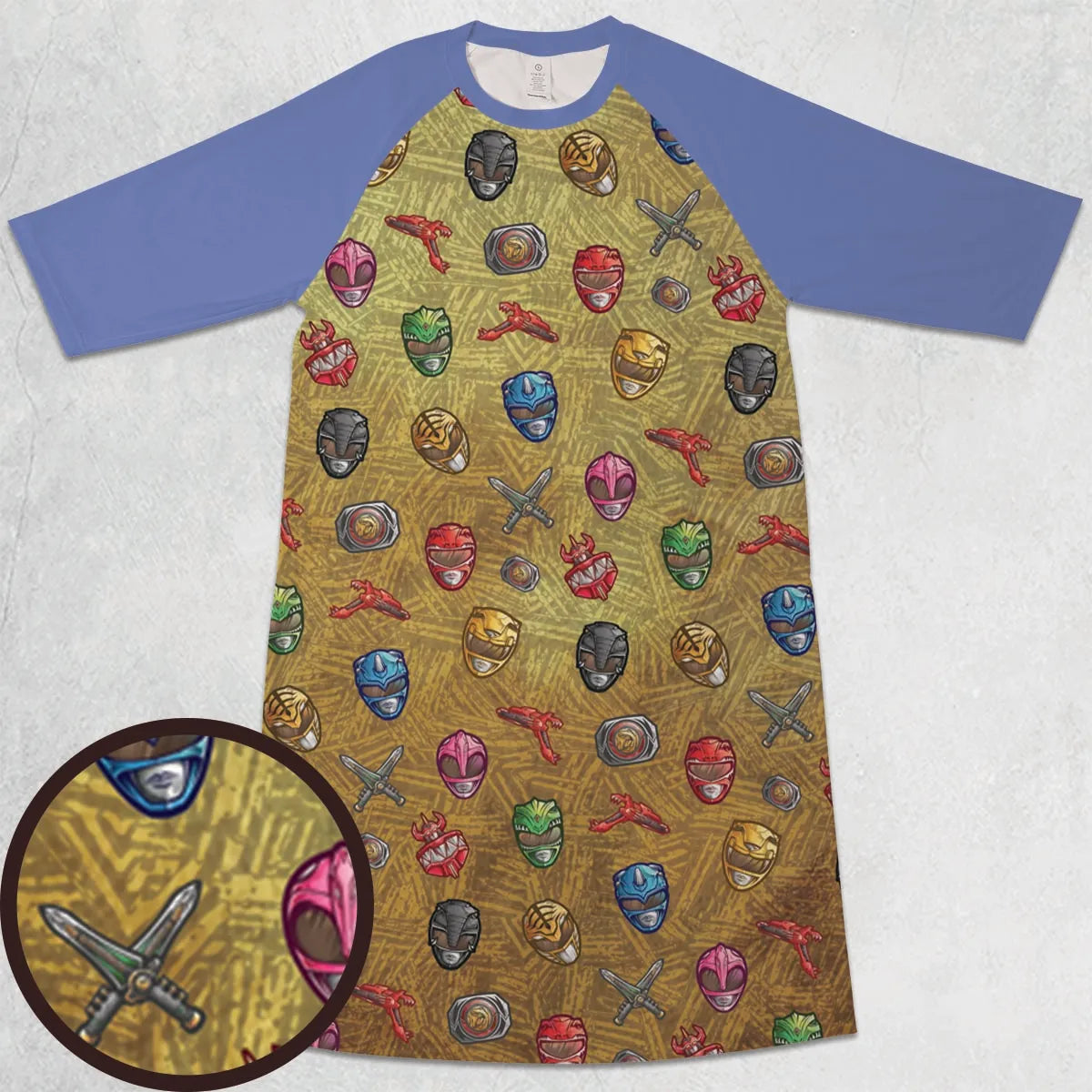 3/4 Sleeve Raglan Dress - BL4N4KL5