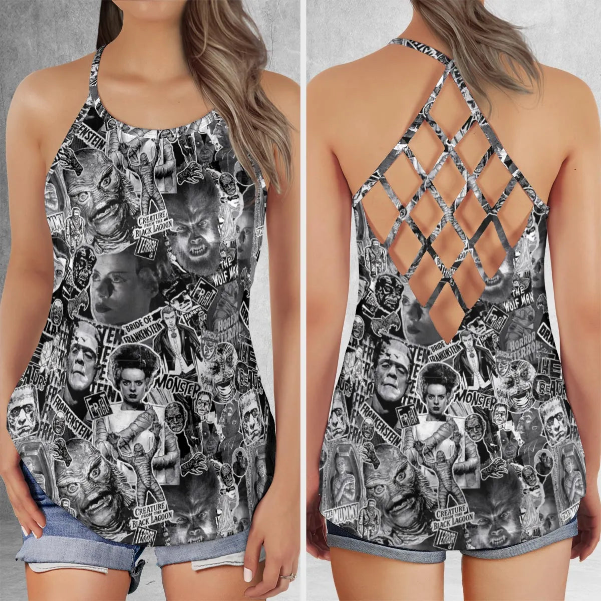 Criss Cross Tank Top - UEN128UG
