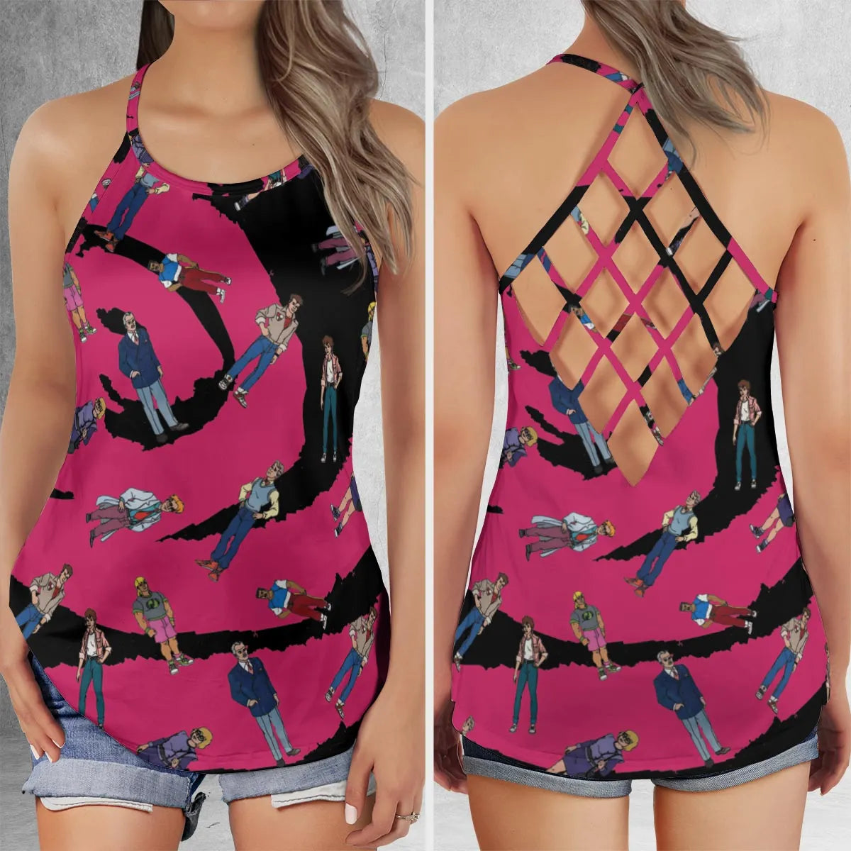 Criss Cross Tank Top - WN45YF7Y