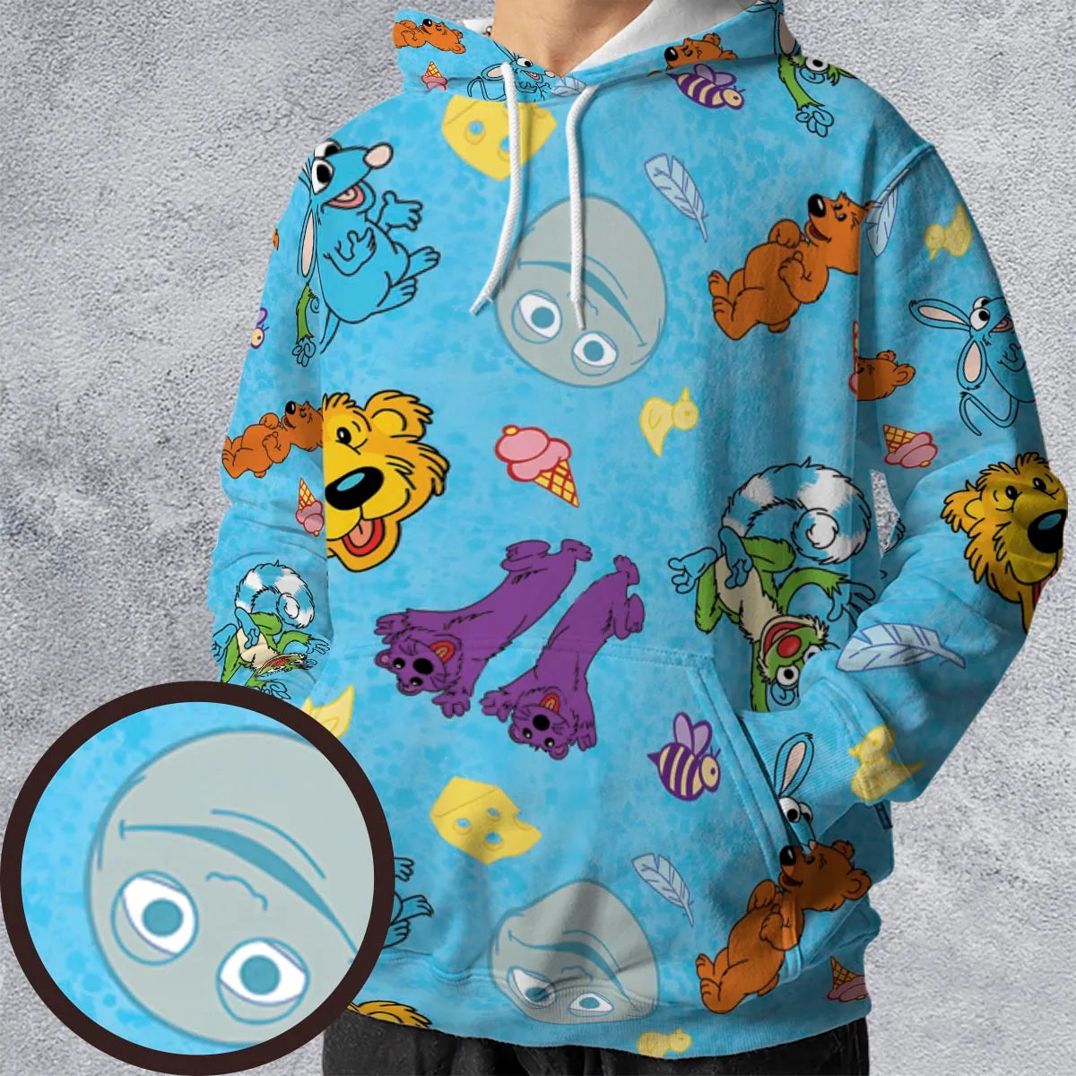 All-over Print Hoodie - 7HY6WEUF