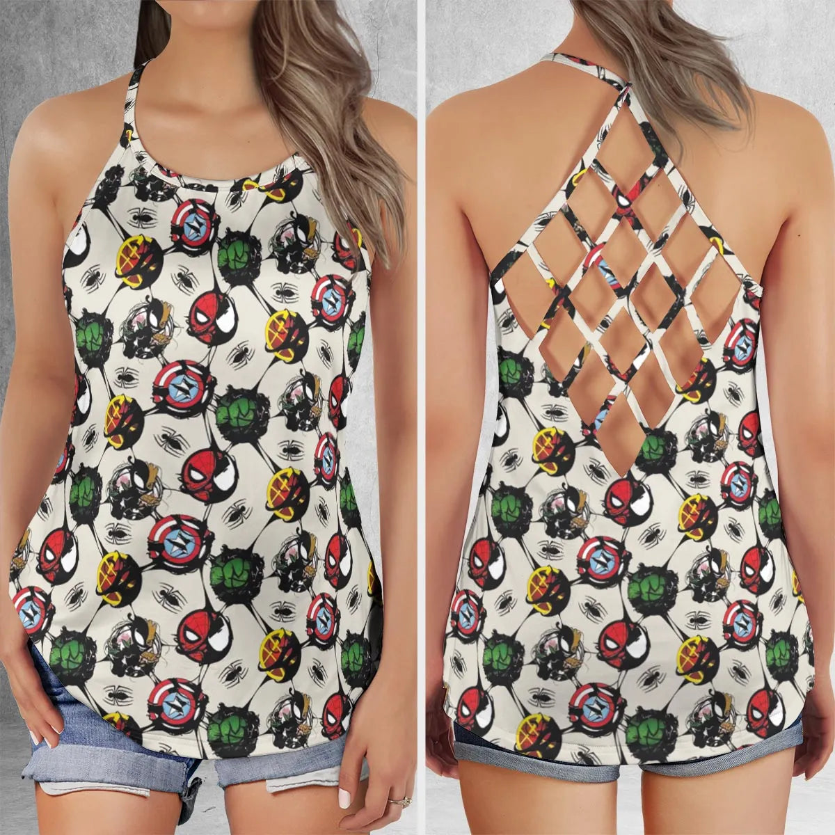 Criss Cross Tank Top - H4RVA7A8