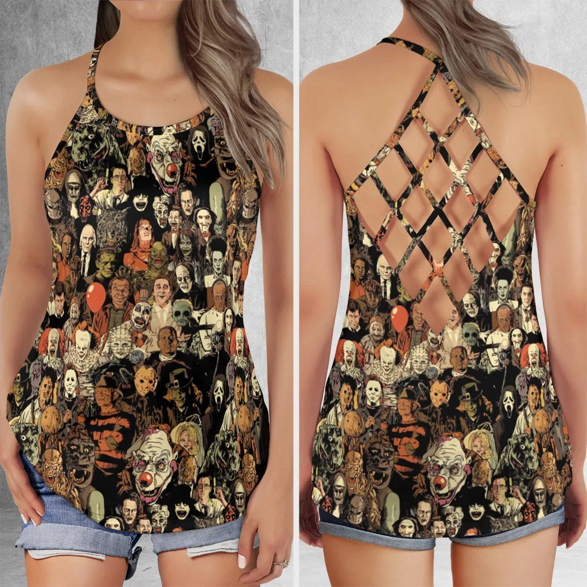 Criss Cross Tank Top - 6URWUTHH