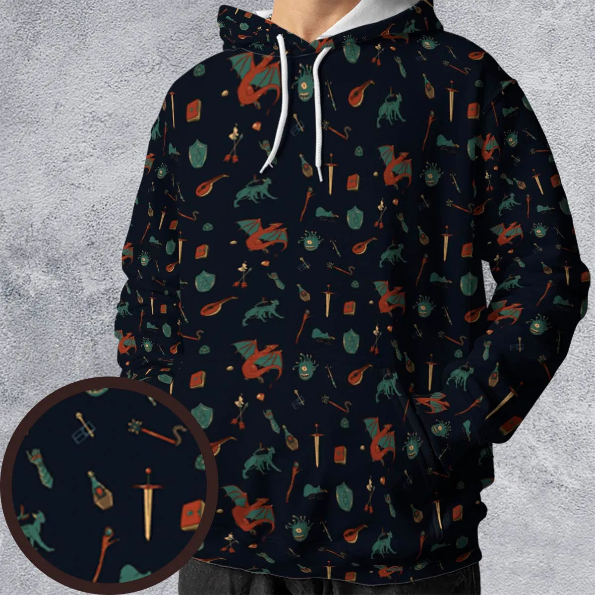 All-over Print Hoodie - KRCHFE7N