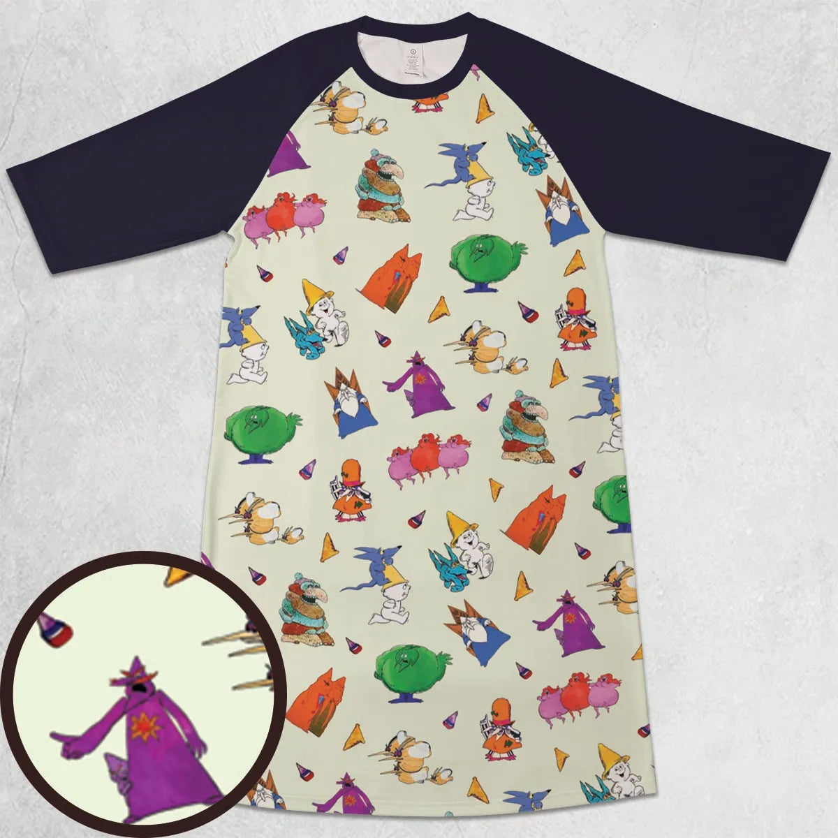 3/4 Sleeve Raglan Dress - MTBTN8R1