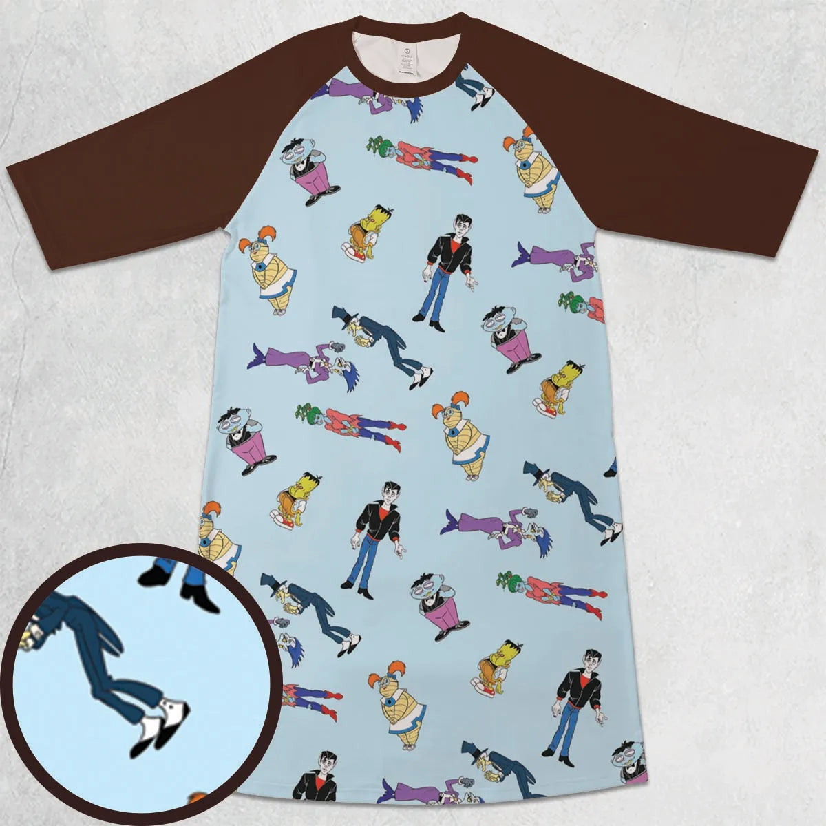 3/4 Sleeve Raglan Dress - A7XN5G1R