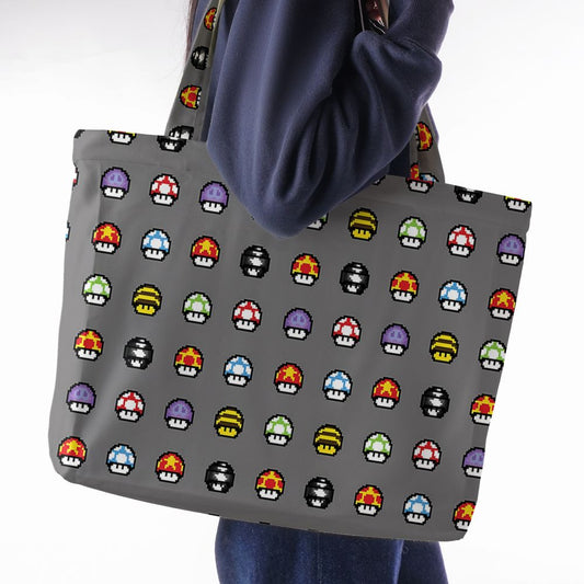Retro Pixels Mushroom Pattern -  - 1