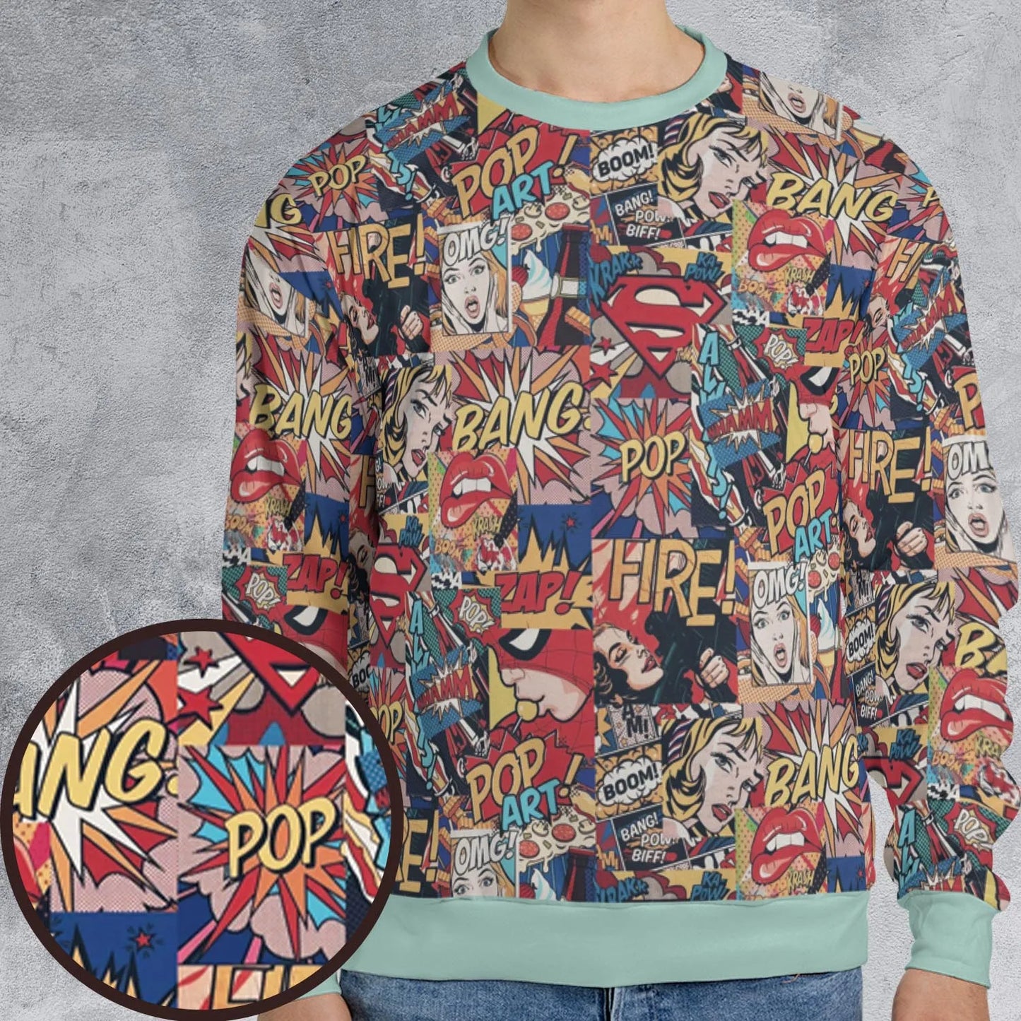 All-over Print Sweatshirt - NHA33M8B